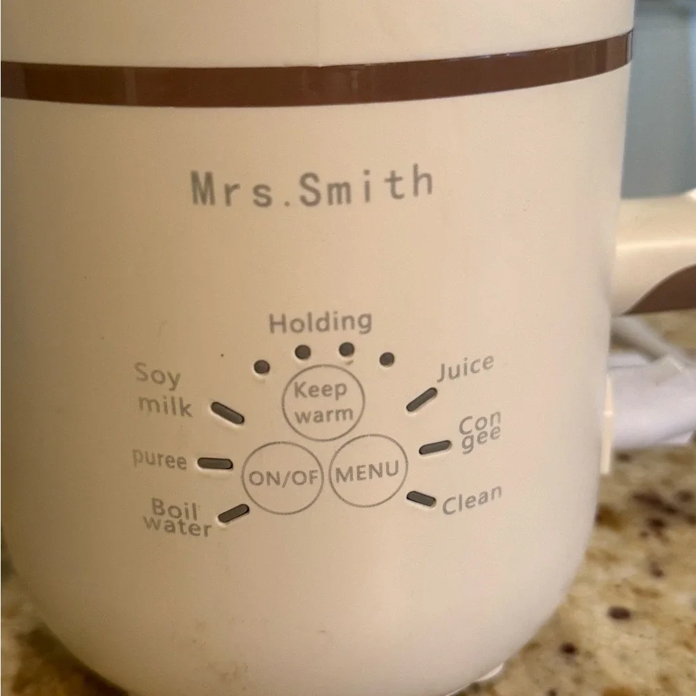 Mrs Smith 4-in-1‎ Juicer Soy Milk Maker Congee Cook Food Processor Blender Ktchn